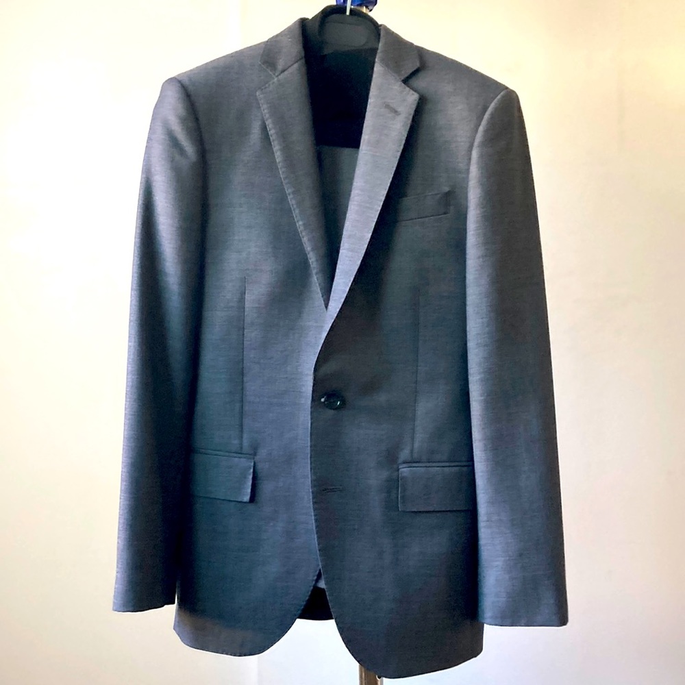 Grey J Crew Ludlow Slim Fit Suit 34S 29W 32L